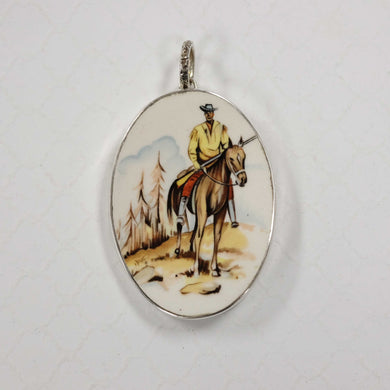A Man and His Horse Pendant