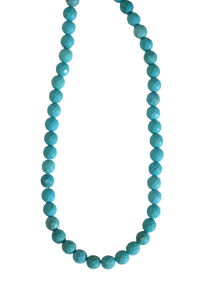 8mm Faceted Turquoise Howlite Beads