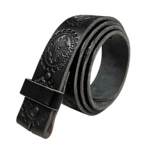 Black Concho Snap on Belt Strap