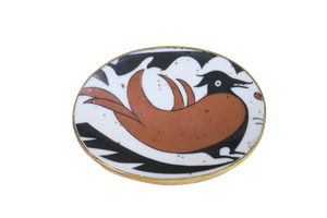 Black and Brown Bird Belt Buckle