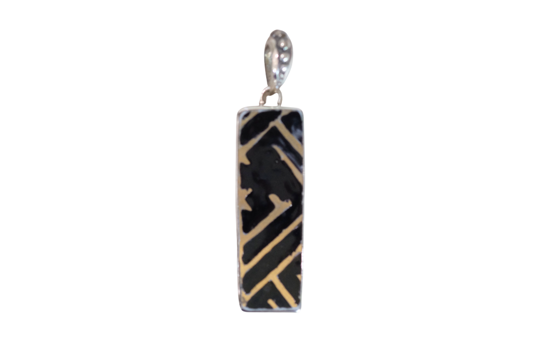 Black and Gold Pendant