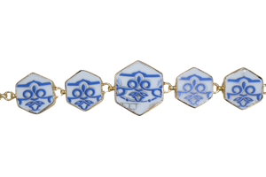 Blue Scrolls Bracelet