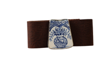 Blue Vase Leather Bracelet