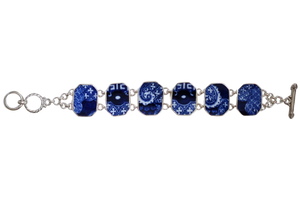 Blue Willow Toggle Bracelet