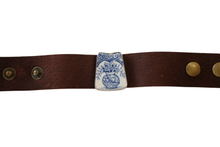 Blue Vase Leather Bracelet