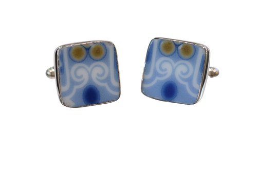 Blue and Gold Cufflinks