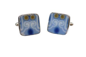 Blue and Gold Cufflinks