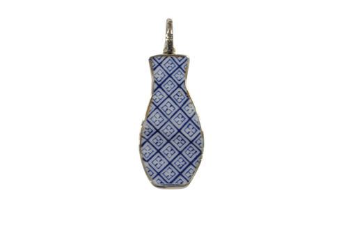 Blue and white vase pendant