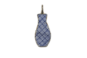 Blue and white vase pendant