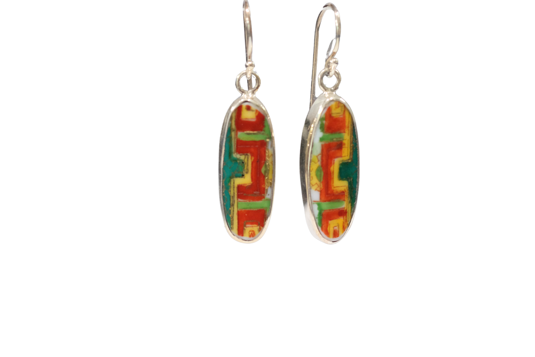 Bold Colors Oval Earrings