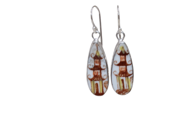 Brown Pagoda Earrings