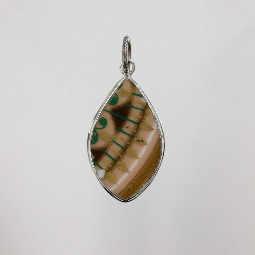 Brown Striped Pendant