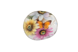 Butterfly on Flowers Pendant