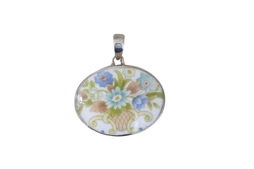 Calming Colors Oval Pendant