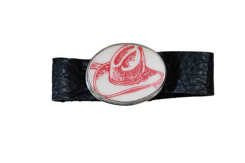 Cowboy Hat Leather Bracelet