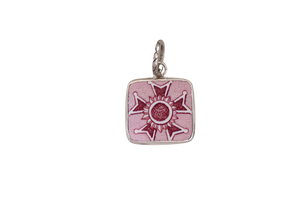 Cranberry Medal Pendant