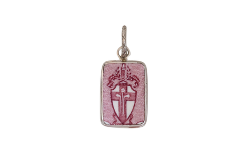 Cranberry Shield Pendant