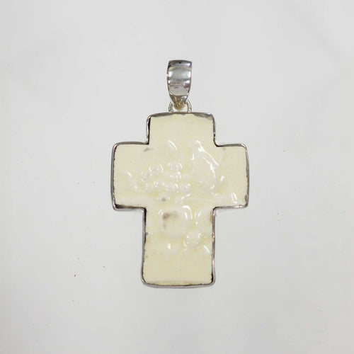 Cream Cross #2 Pendant