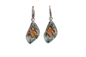 Curved Floral Earrings