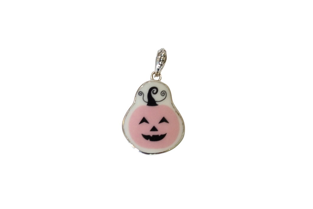 Cut Out Pink Pumpkin Pendant