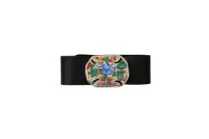 Dueling Butterflies Leather Bracelet