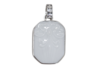 Elegant Textured Octagon Pendant