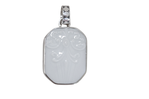 Elegant Textured Octagon Pendant