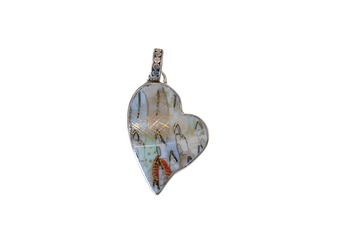 Faces in the Crowd Heart Pendant