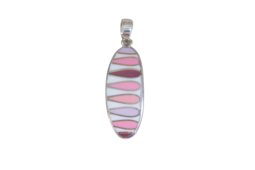 For the Love of Pink Oval Pendant