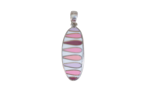 For the Love of Pink Oval Pendant