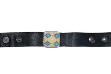 Four Diamonds Leather Bracelet