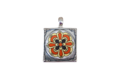 Framed Geometric Pendant