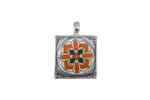 Framed Geometric Pendant