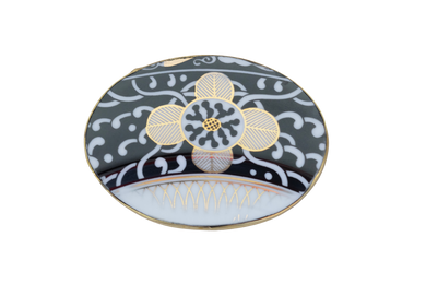 Gold and Black Lenox Belt Buckle