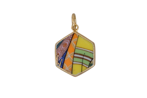Golden Hexagon Pendant