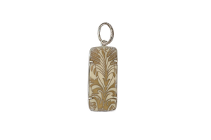 Golden Wheat Rectangle Pendant