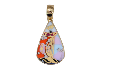 Gold with Lavender Wiinblad Pendant
