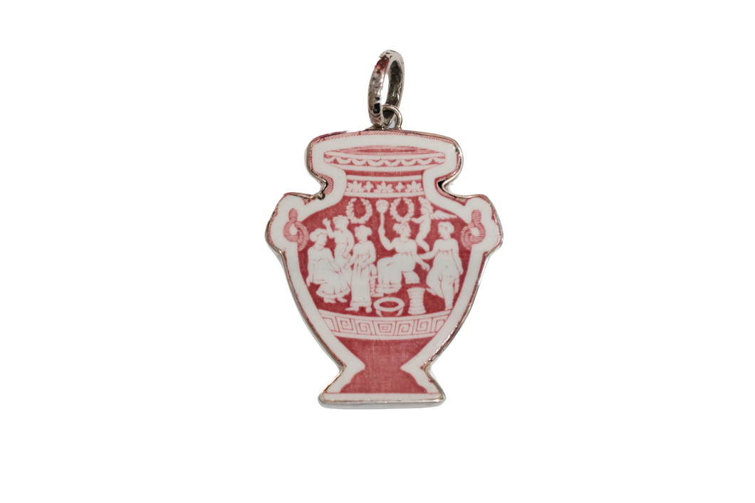 Greek People Urn Pendant