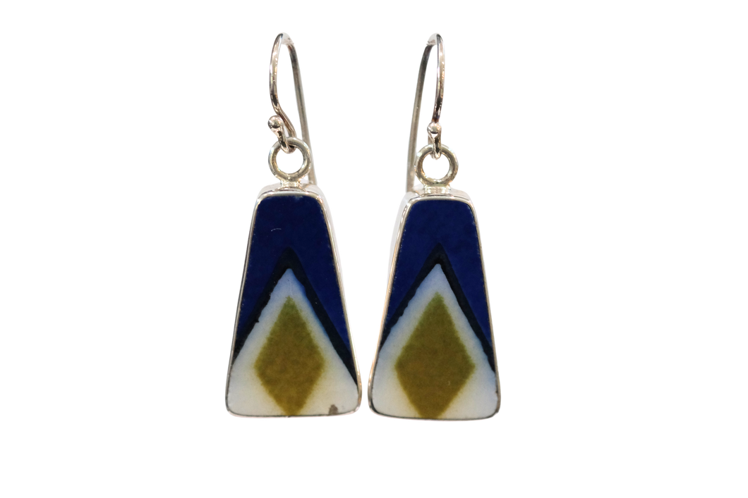 Green Diamond Earrings