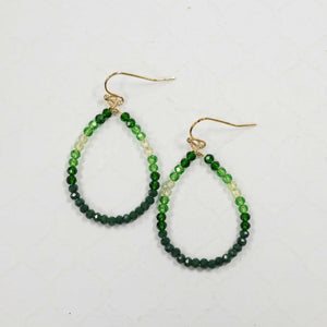 Green Ombre Earrings