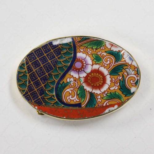 Imari Oval Belt Buckle