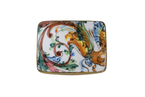 Italian Pottery Belt Buckle