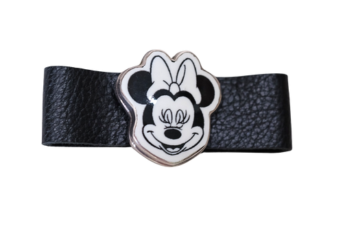 Laughing Minnie Leather Bracelet