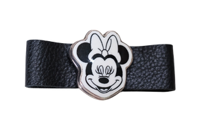 Laughing Minnie Leather Bracelet