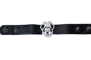 Laughing Minnie Leather Bracelet