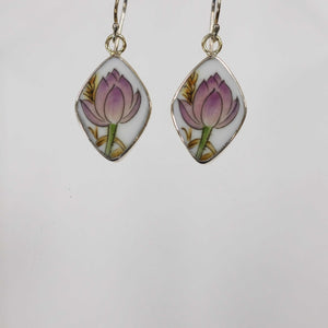 Lavender Floral Earrings