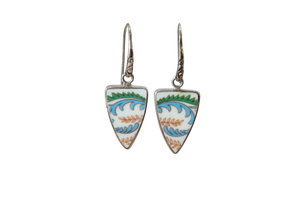 Leafy Triangle Earrings