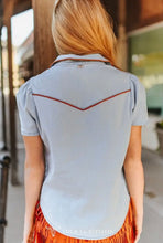 Light Blue Western Shirt