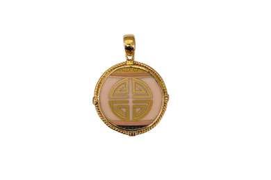 Lucky Medallion Round Pendant