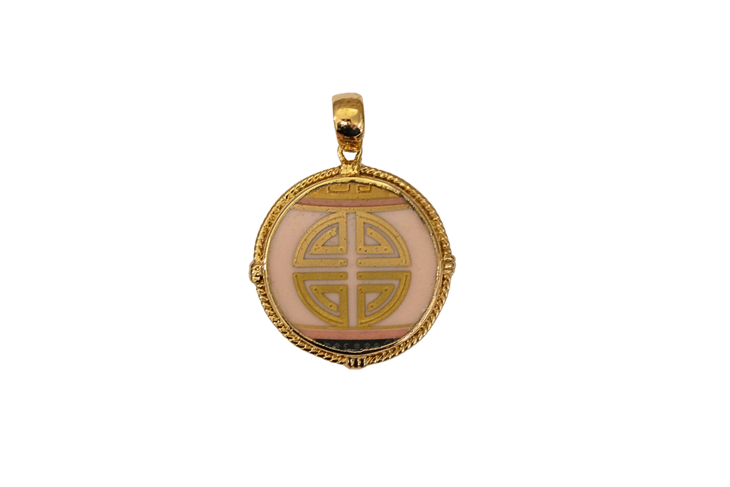 Lucky Medallion Round Pendant
